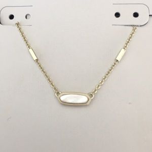 Kendra Scott Miya Necklace Ivory Pearl and Gold